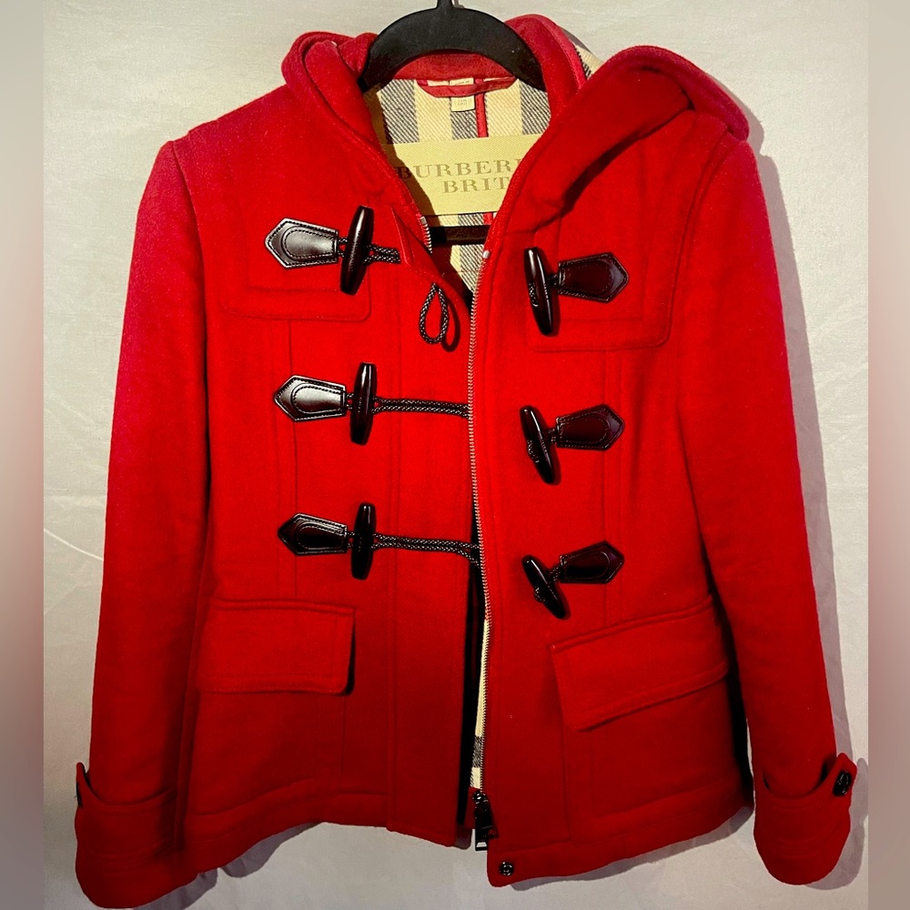 Women’s Burberry Wool Hooded Coat size 2
